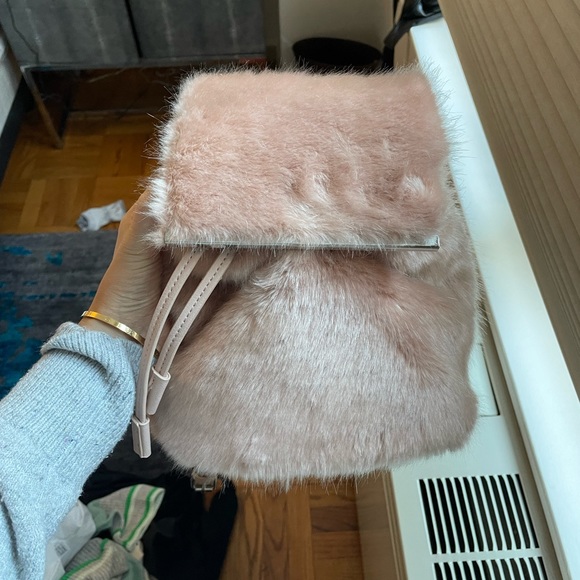 Zara Handbags - Cute furry Zara backpack!
